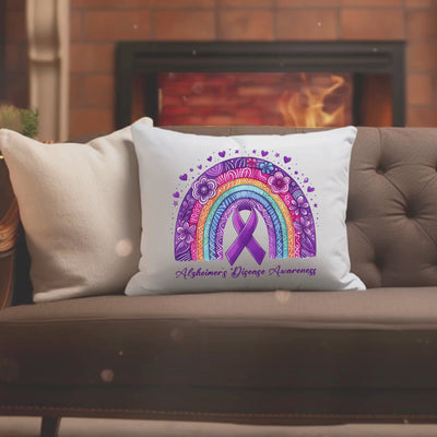 Alzheimers Awareness Pillow - Support for Loved Ones and Caregivers