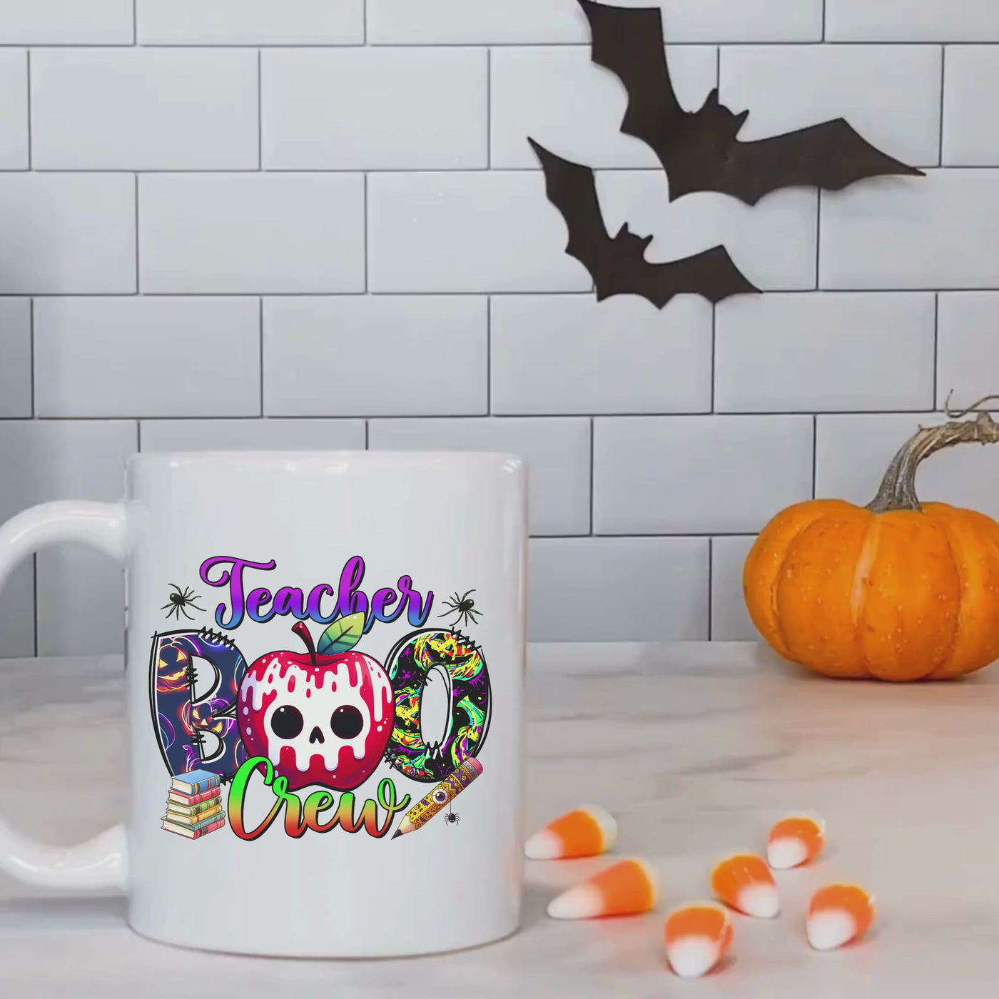 11oz Halloween Teacher Ceramic Mug - Perfect for Teaching or Spooky Season