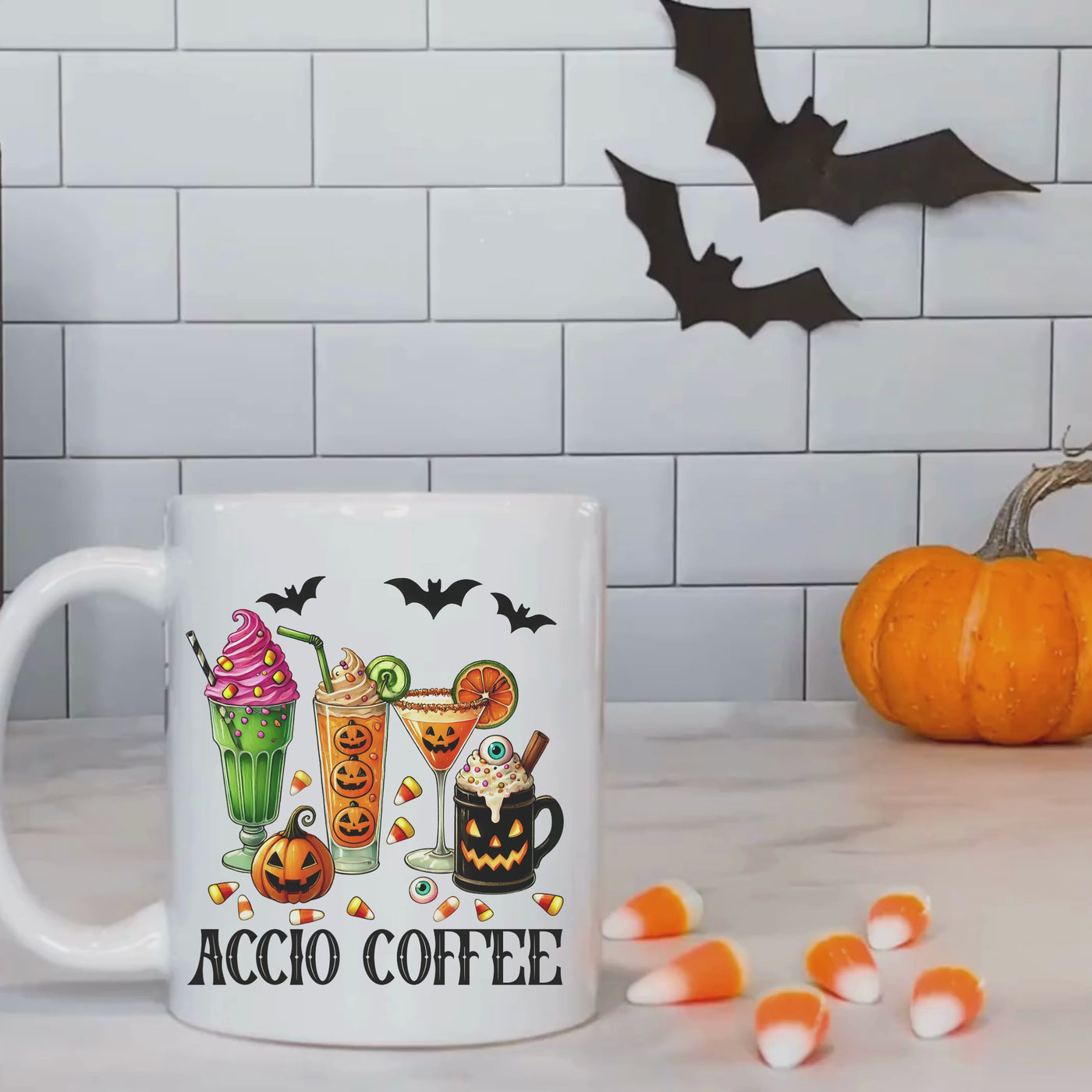 Accio Coffee Halloween Mug - 11oz Ceramic  Perfect for Coffee Lovers