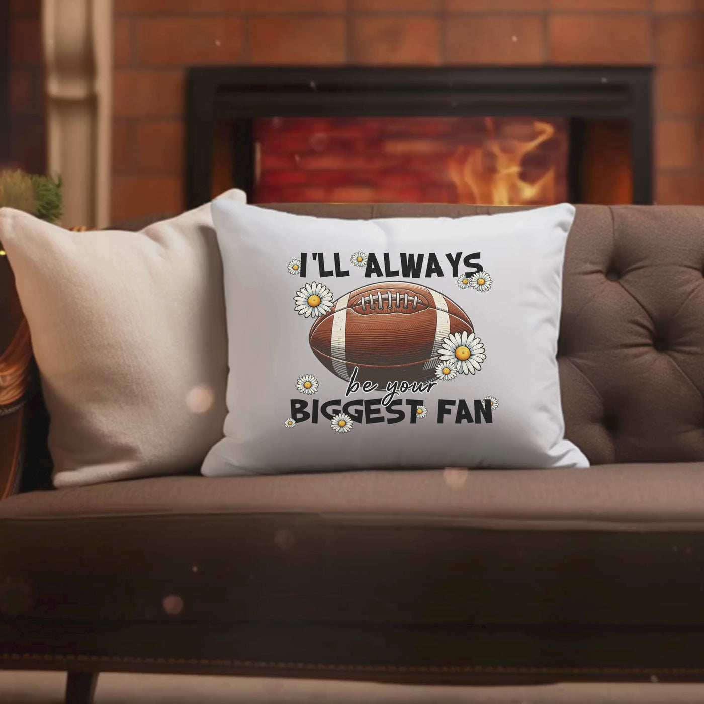 Your Biggest Fan Custom Square Pillow for Ultimate Comfort and Support