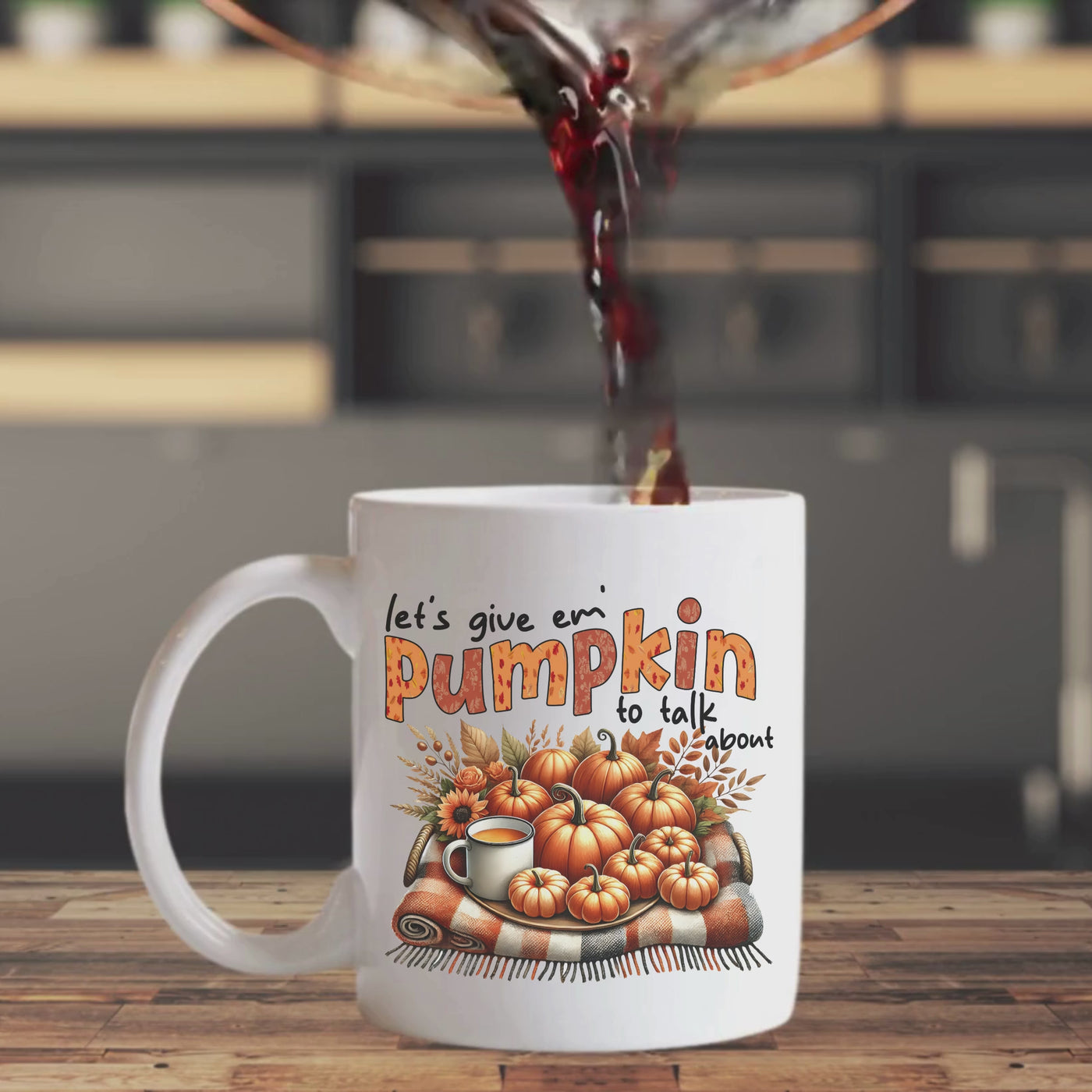 Pumpkin Coffee Mug - Cozy Seasonal Drinkware