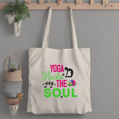 Spiritual Yoga Tote Bag - Customizable Mindful Design for Holistic Wellness  Balance