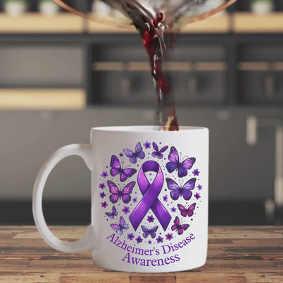 Alzheimers Awareness Mug - Ceramic Coffee Cup for a Good Cause