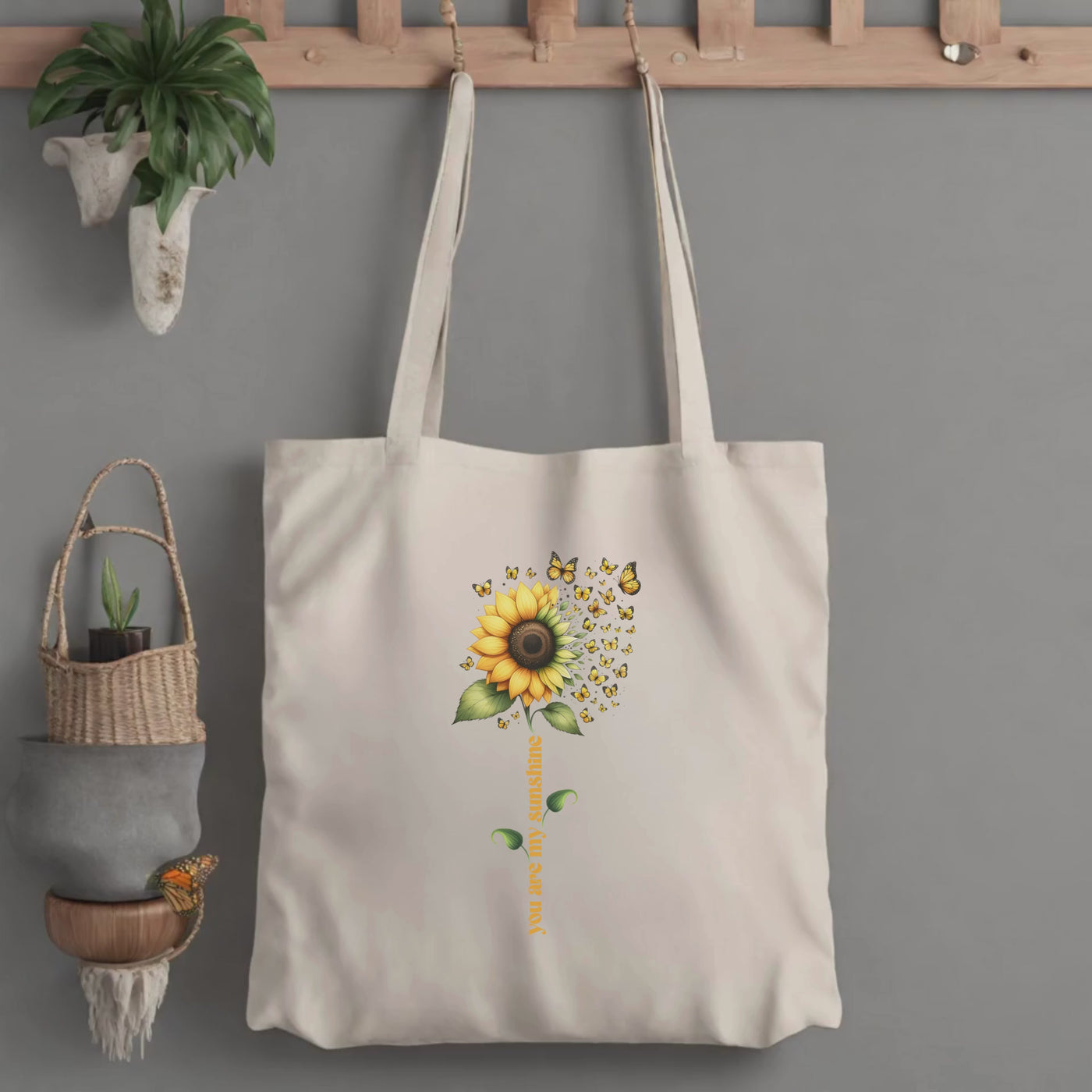 Customized Springtime Tote Bag - Perfect for Beach Picnics and Adventures - Ideal Gift for Her