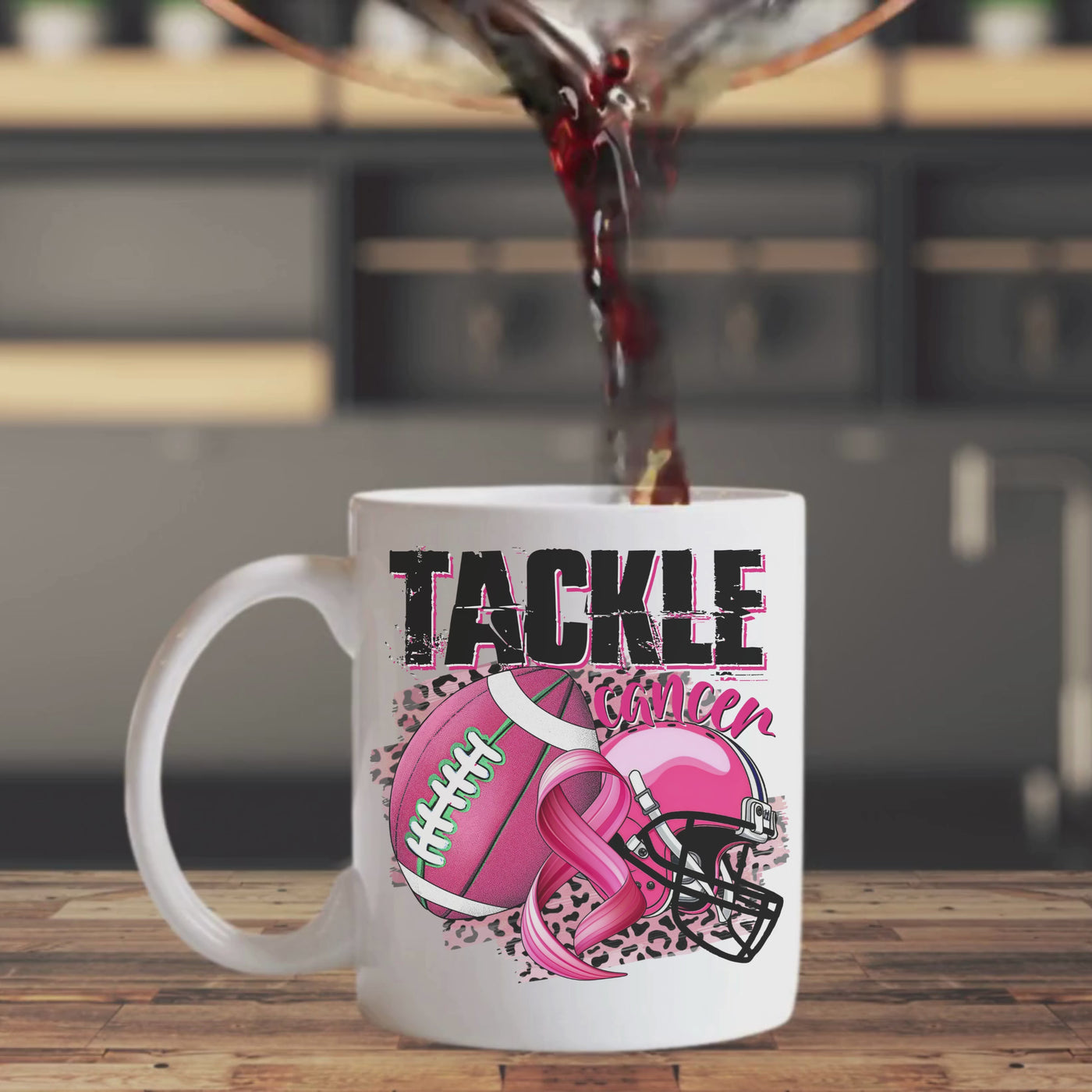 Bold and Powerful Cancer Fighting Ceramic Mug - Tackle Cancer with Every Sip