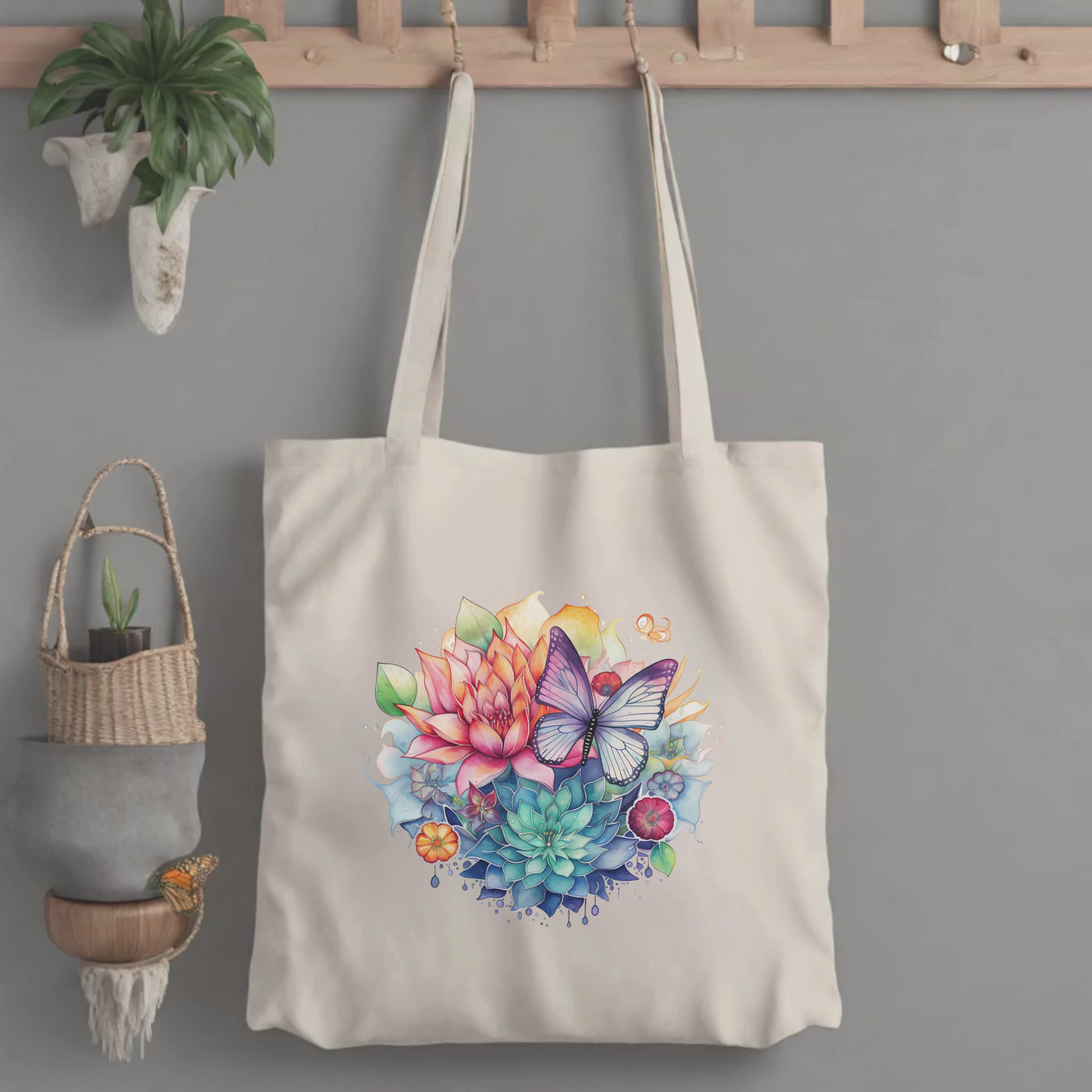 Spiritual Yoga Tote Bag - Custom Mindful Meditative and Tranquil Tote for Wellness and Balance