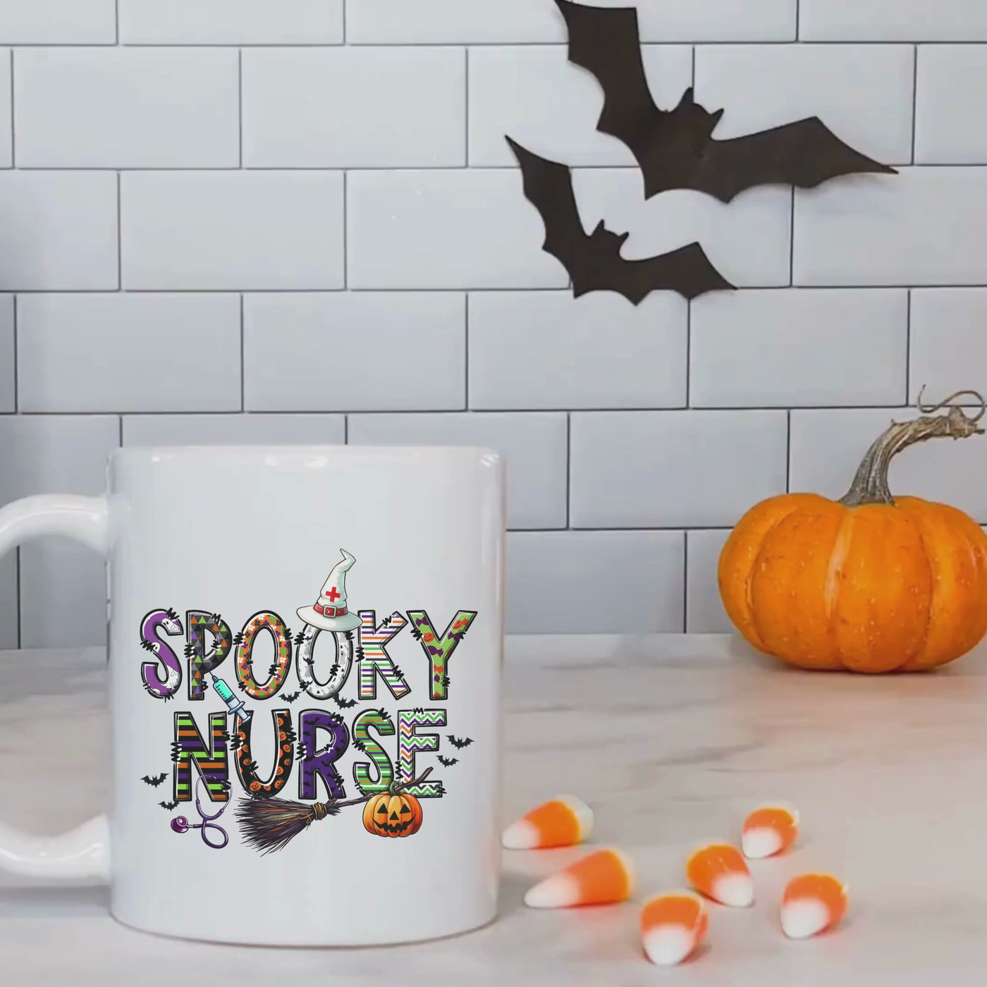 Spooky Nurse Halloween Mug - Perfect for Parties and Gifts