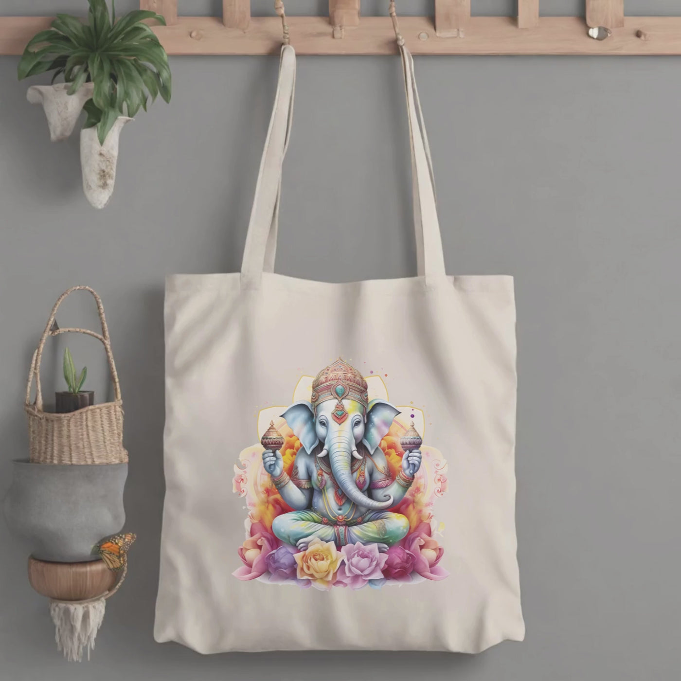 Custom Spiritual Yoga Tote Bag for Mindful Wellness and Serenity - Holistic Balance and Tranquility - Peaceful and Meditative Design